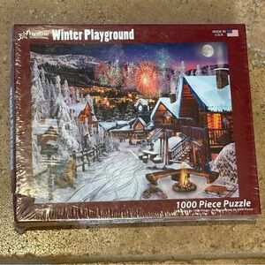 New!! Winter Playground by David Maclean Jigsaw Puzzle -1000 Pieces-Made in USA